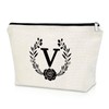 Initial Letter Gifts Letter V Gifts for Girls Travel Makeup