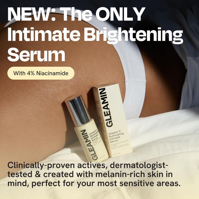 Gleamin Illuminating Intimate Serum with Vitamin C, 4% Niacinamide &