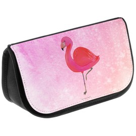 Mr. & Mrs. Panda Flamingo Classic Cosmetic Bag, Purple, Hand Drawn