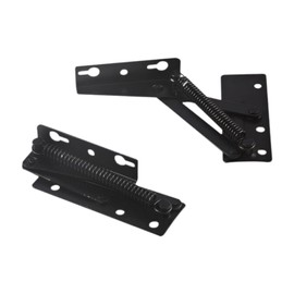 Milageto 2X 80 Degree Foldable Lifting Brackets Support Hinges Easy Installation Spring Hinges for Living Room Bench Seats Bedroom