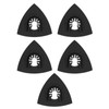 5PCS Wool Polishing Pad with Alloy Steel Base Triangular Felt