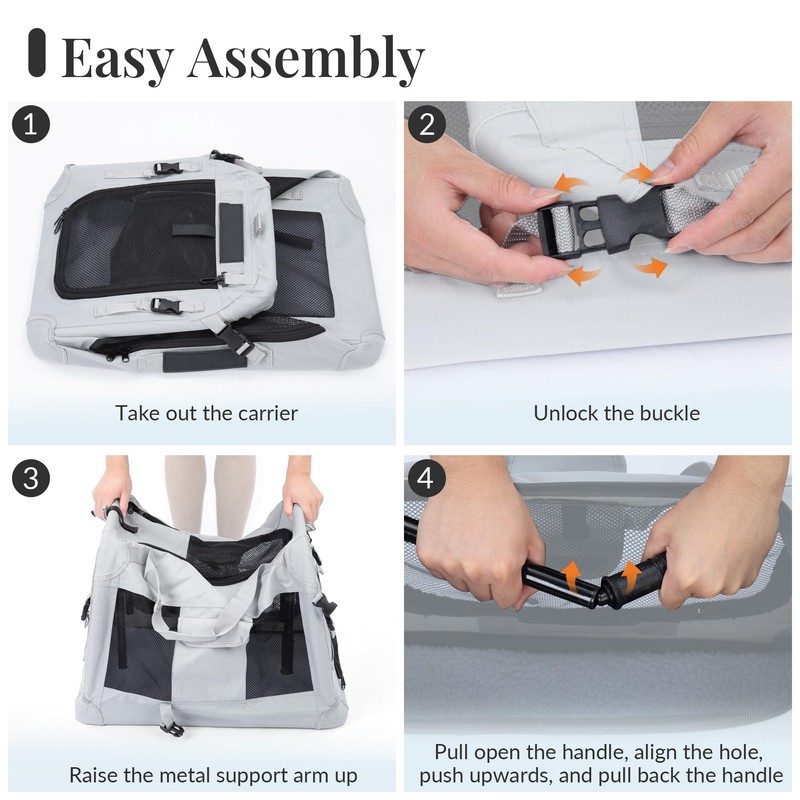 Extra Large Cat Carrier for 2 Cats, Soft Pet Car