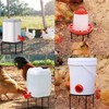 Chicken Feeder Metal Stand Indoor Outdoor Iron Flower Pot Holder