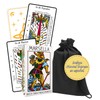 CATAROS Tarot Marsella Principiantes Interpretado Español Cubo (Negro)