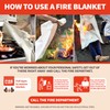 AIERLERZHEE Fire Blanket for Home and Kitchen,4 Pack,40" x 40"