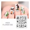 Kads Juego 5pcs Placas Estampación Uñas Kads - Modelos Flores