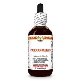 Codonopsis (Codonopsis Pilosula) Dry Root Tincture, Made in Hawaii, Organic Raw Materials, All Natural, Vegan, Pure Liquid Extract - 2 fl.oz