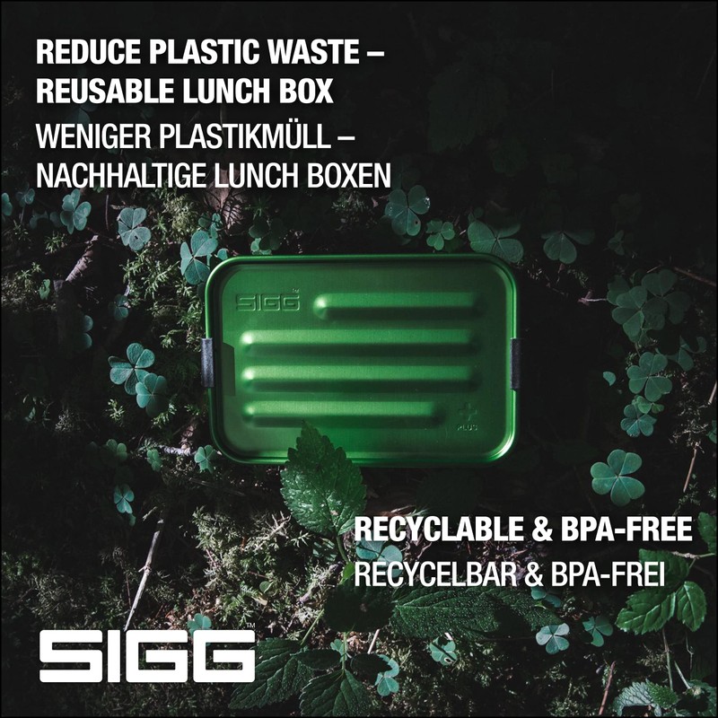 SIGG Metal Box Plus S, lunch box, 0.8 L, modern