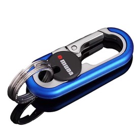 Keychains Fashion Men's Stainless Steel Ring Creative Metal Car Accessory Gift