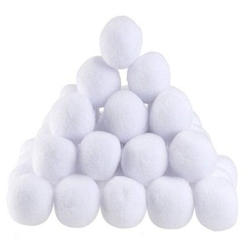 50Pcs 7cm Kids Snowball Indoor Snowball Fight Fake Snowballs Realistic Christmas Snow Balls for Kids Adults Indoor Outdoor Game