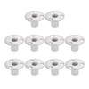 T-Nuts Brad Hole Furniture Hardware Flange Insert Female Screw Carbon