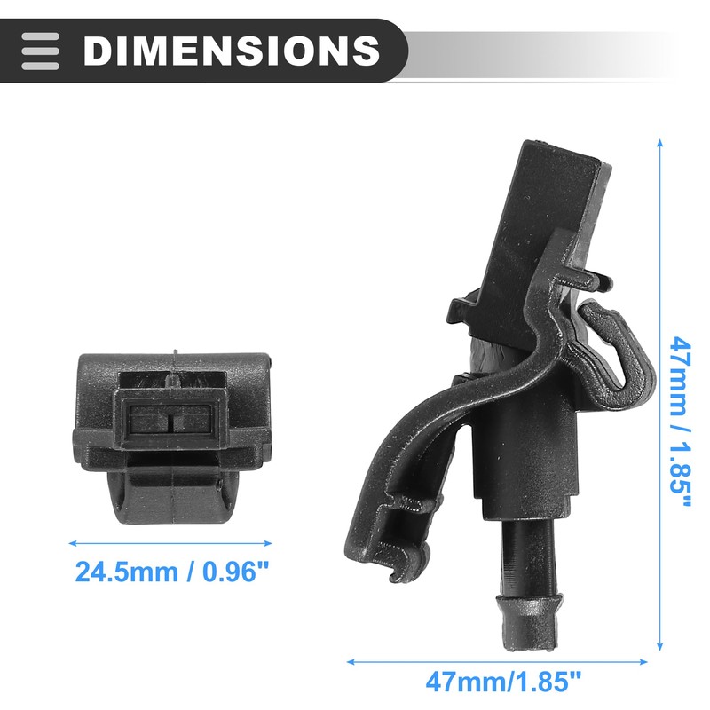 Motoforti Windshield Washer Nozzle Windshield Sprayer Nozzle, for Ford for