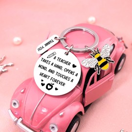 Teacher Christmas Gifts Best Teacher Gifts for Women Teachers Appreciation Gift for Women Men Birthday Gift for Teachers from Student Back To School Present Thank You Keychain