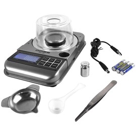 DIPSE PA-100 Digital Precision Scale LCD Display 0.001g Accuracy with Leveling and Calibration Weight