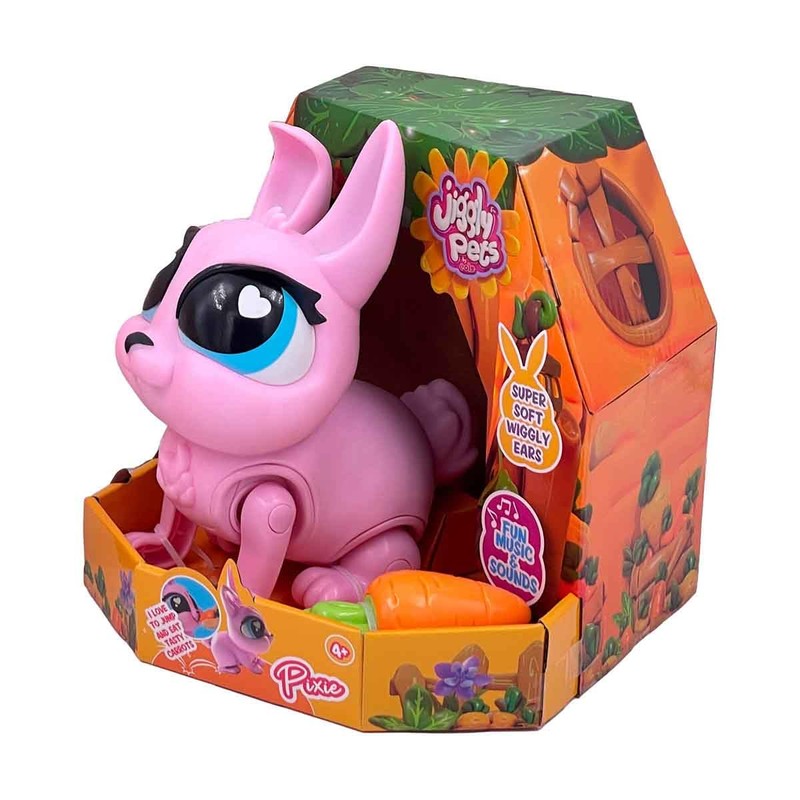 Jiggly Pets - My Walking Rabbit Pixie Interactive Toy Rabbit