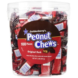 Original Dark Chocolate Goldenberg's Peanut Chews, 2 Lbs