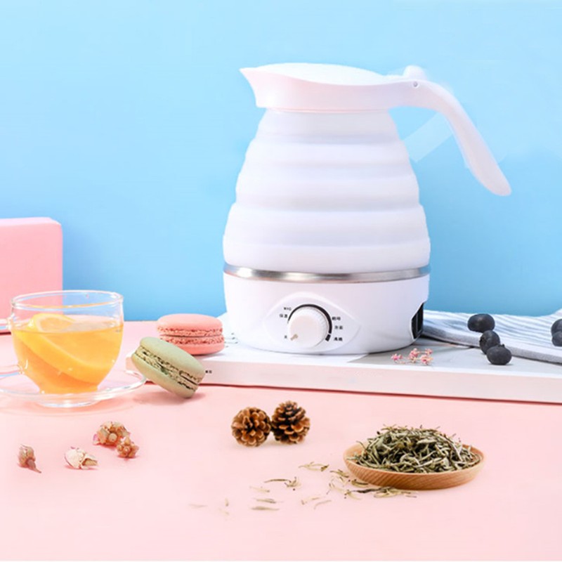 Travel Folding Electric Kettle Portable Silicone Foldable Collapsible Mini Household