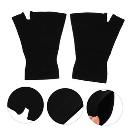 OHPHCALL 1 Pair Compression Wrist Gloves Wrist Support Thumb Stabilizer Gel Thumb Support for Golf Tennis Basketball Volleyball Yoga