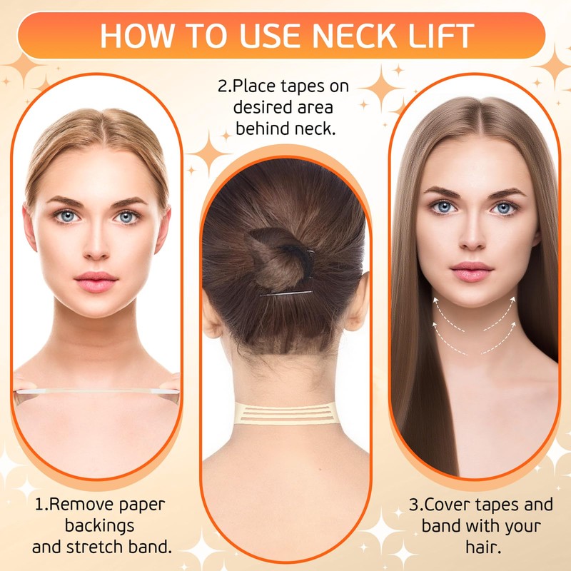 Invisible Elastic Neck Lift Tape for Double Chin & Neck
