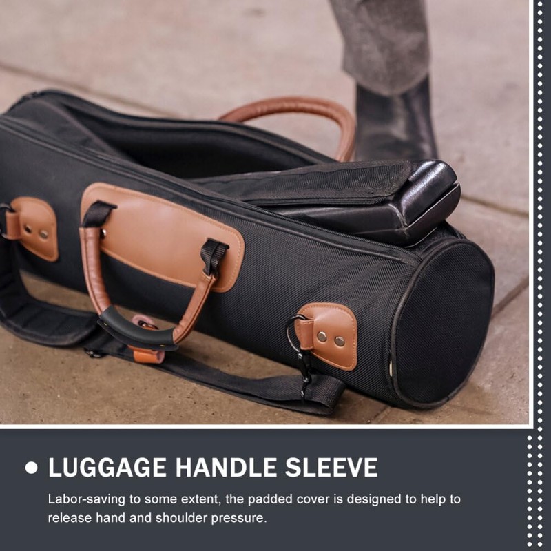 PACKOVE Leather Luggage Handle Wraps Handbag Handle Grip Protector Bag