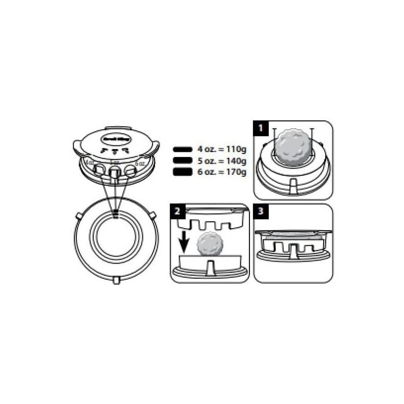 Broil King 62475 Deluxe Burger Press