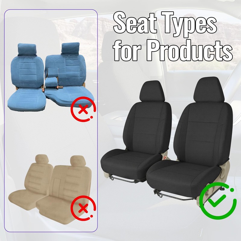 EDIETH Heavy Duty Front Seat Covers for Toyota 4Runner 1996