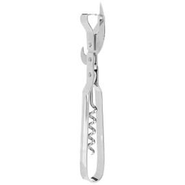 Chef Aid Can Opener with Corkscrew, Silver