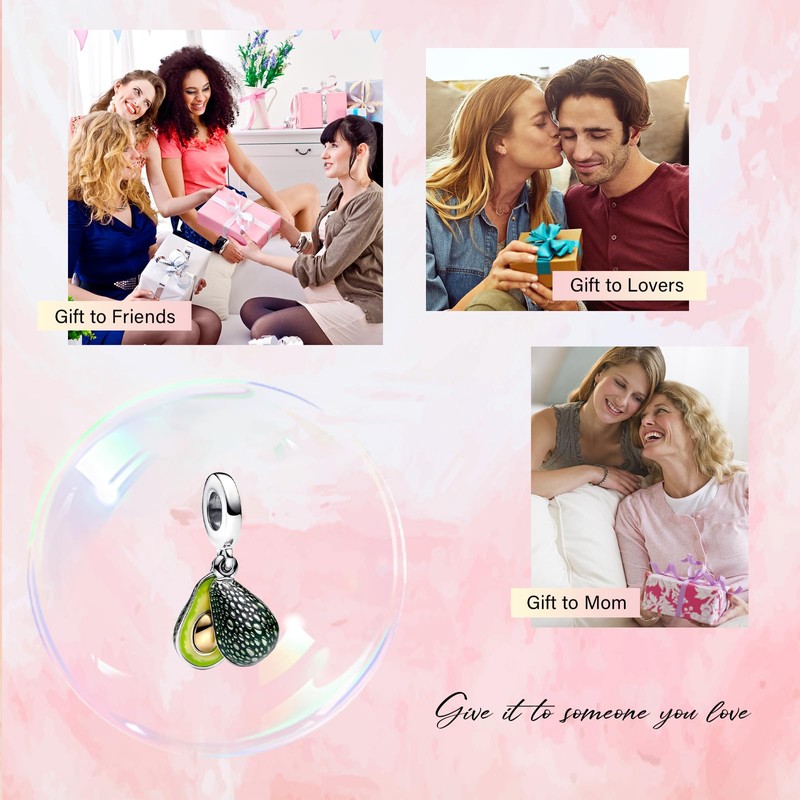 Amuefer 925 Sterling Silver Charms for Bracelet Butterfly Flower Daisy