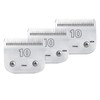 Dog Grooming Clipper Blade, Carbon Infused Steel, Ceramic Edge, 3-Pack