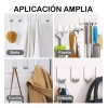 Generic 50 Ganchos Adhesivos De Acero Inoxidable Para Baño O