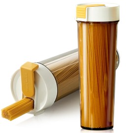 Doonly 2 Pack Food Storage Containers, Air Tight Seal Airtight Pantry Organizers 1L/33Oz, Ideal for Pasta Spaghetti Flour Sugar Rice