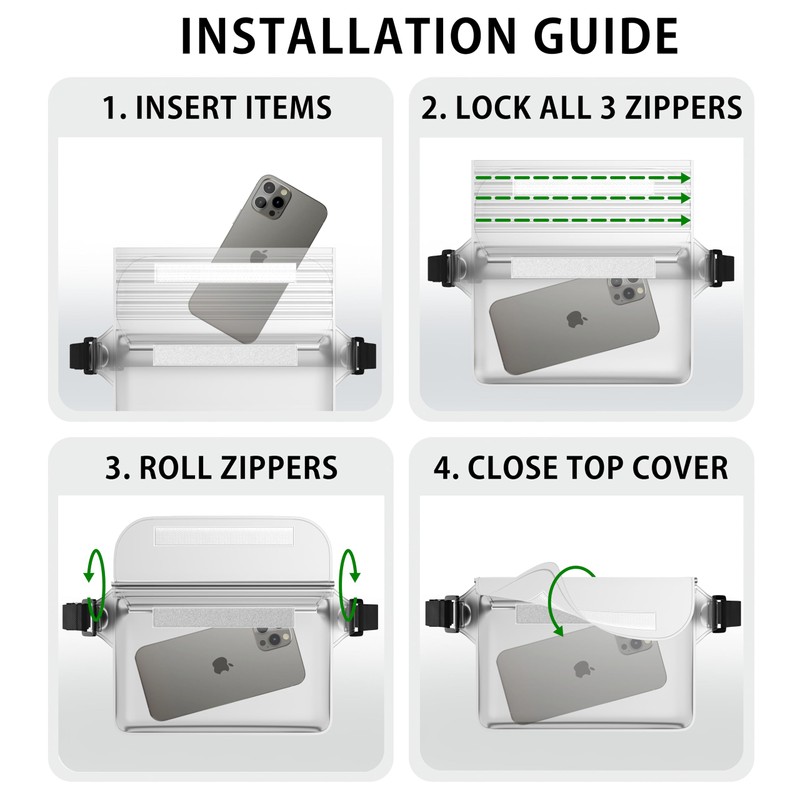 MyGadget 2 x Waterproof Bags [ 22 x 15.5 cm