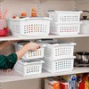 Sterilite 16608008 Small Stacking Basket with Vertical Stacking Functionality and