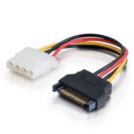 C2G 10149 15-Pin Serial ATA Male to LP4 Female Power Cable (6 Inch)