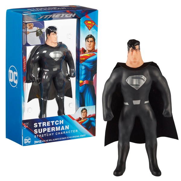 Stretch 07696 Superman Large Amazing Fun. DC Boys Present. Superhero Toys, Black
