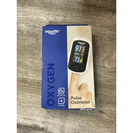 Equate Fingertip Pulse Oximeter Blood Oxygen Saturation Level Rate Monitor