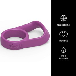 S'well Watter Handle-Purple-Fits 9oz, 17oz, and 25oz Bottles Comfortable Way to Carry Go-Innovative Design and A Flexible Grip, 13500-H19-58000