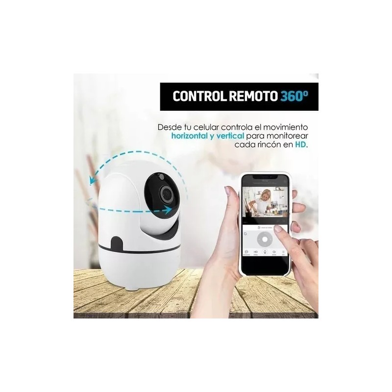 Dns Cámara De Seguridad Wifi Hd Con Control Remoto 360°
