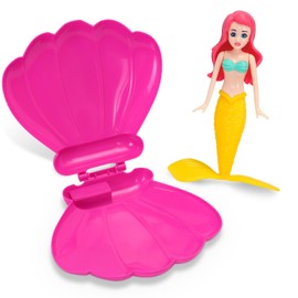 Pool Diving Toy Set, Diving Mermaids, Swimming Pool Accessories & Kids Pool Toys, Diving Games Training Children's Gifts, Little Mermaid Party Supplies & Water Toys for Kids Aged 5 & Up (Yellow)
