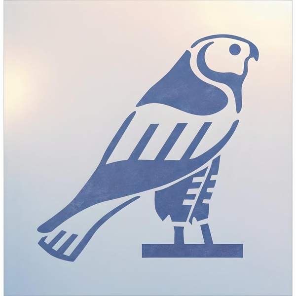 Ancient Egyptian Hawk Large Stencil Template 10" x 10" for