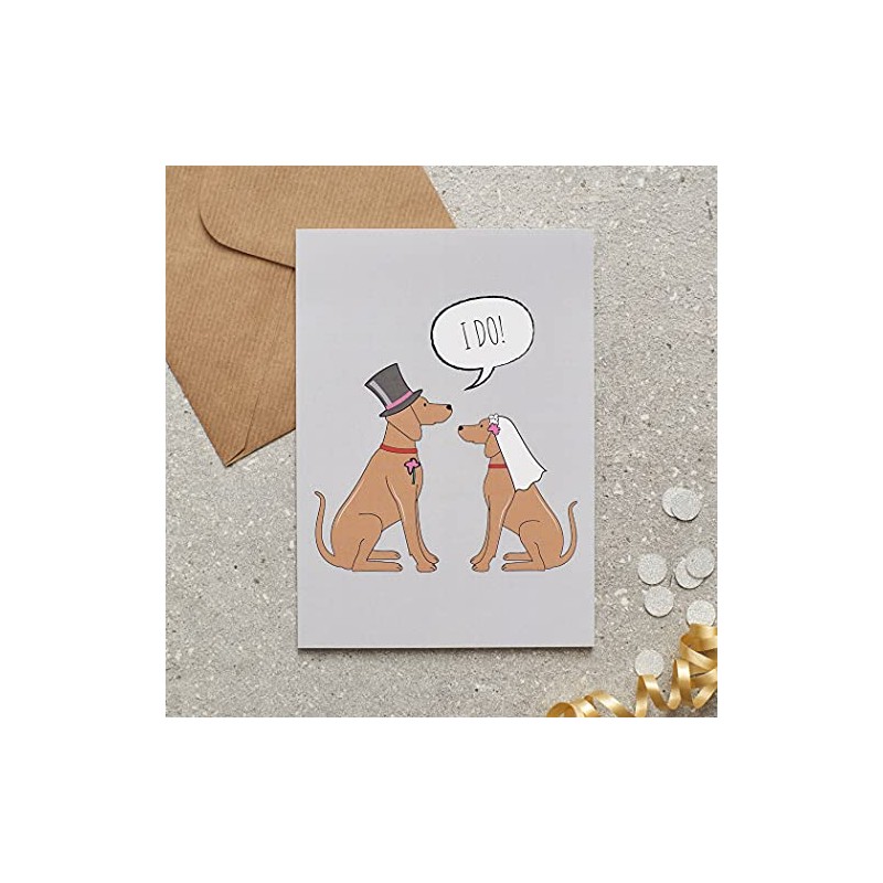 Vizsla Wedding or Engagement Card