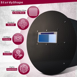 SturdyShape Pancake Welding Hood Helmet. Carbon Fiber Pipeliner Welding. The Welding Helmet Pancake Unique Design is The Easiest to Customise in The Market.