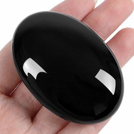 YATOJUZI 2.4"Labradorite Healing Palm Stones Oval Polished Natural Gemstone Crystals Worry Stone for Energy Balancing Anxiety Relief Yoga Meditation Divination Home Decor Gifts for Women Men