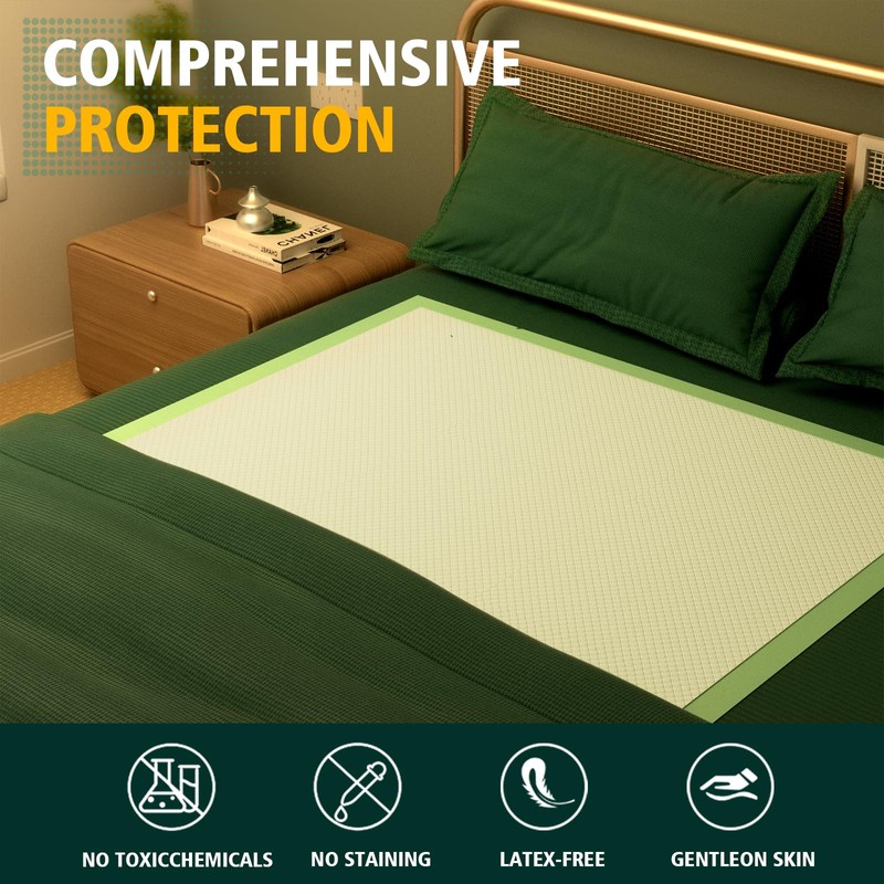 Disposable Bed Pads 40"X40" Extra Large Pee Pads for Incontinence