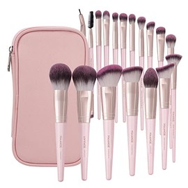 Brochas de Maquillaje con Estuche 18 Piezas Set de Brochas para Maquillaje Profesional Jue