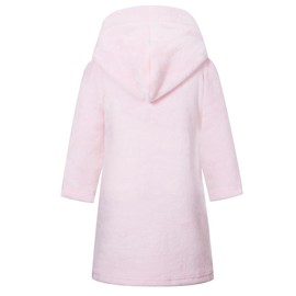 SRVNFBKT Boys Girls Robe Soft Fleece Bathrobe for Kids Coral Pink 11-12Y