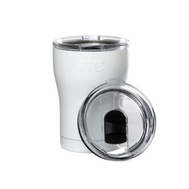Seriously Ice Cold 12 Oz. Double Wall Vacuum Insulated 18/8 Stainless Steel Powder Coated Travel Mug Tumblers with Splash Proof BPA Free Lid