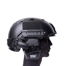 Tigrett ARC Rail Headset Adapter for Helmets – Compatible with Ops-Core, FAST, ACH, MICH, AMP Arms – Walker Razor Helmet Mount, ARC Rail Adapter Earmuffs (Howard Leight Impact Sport, Black)