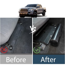 Lcojicep Under Seat Storage Box Organizer Tray Compatible with Tacoma 2016-2022, Multi-Functional Car Umbrella Bucket, Under-Seat Consoles Organizer Box