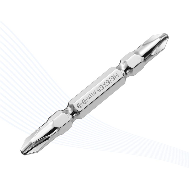 sourcing map Magnetic Double Ended Screwdriver Bit 6mm PH2 2.56"/65mm